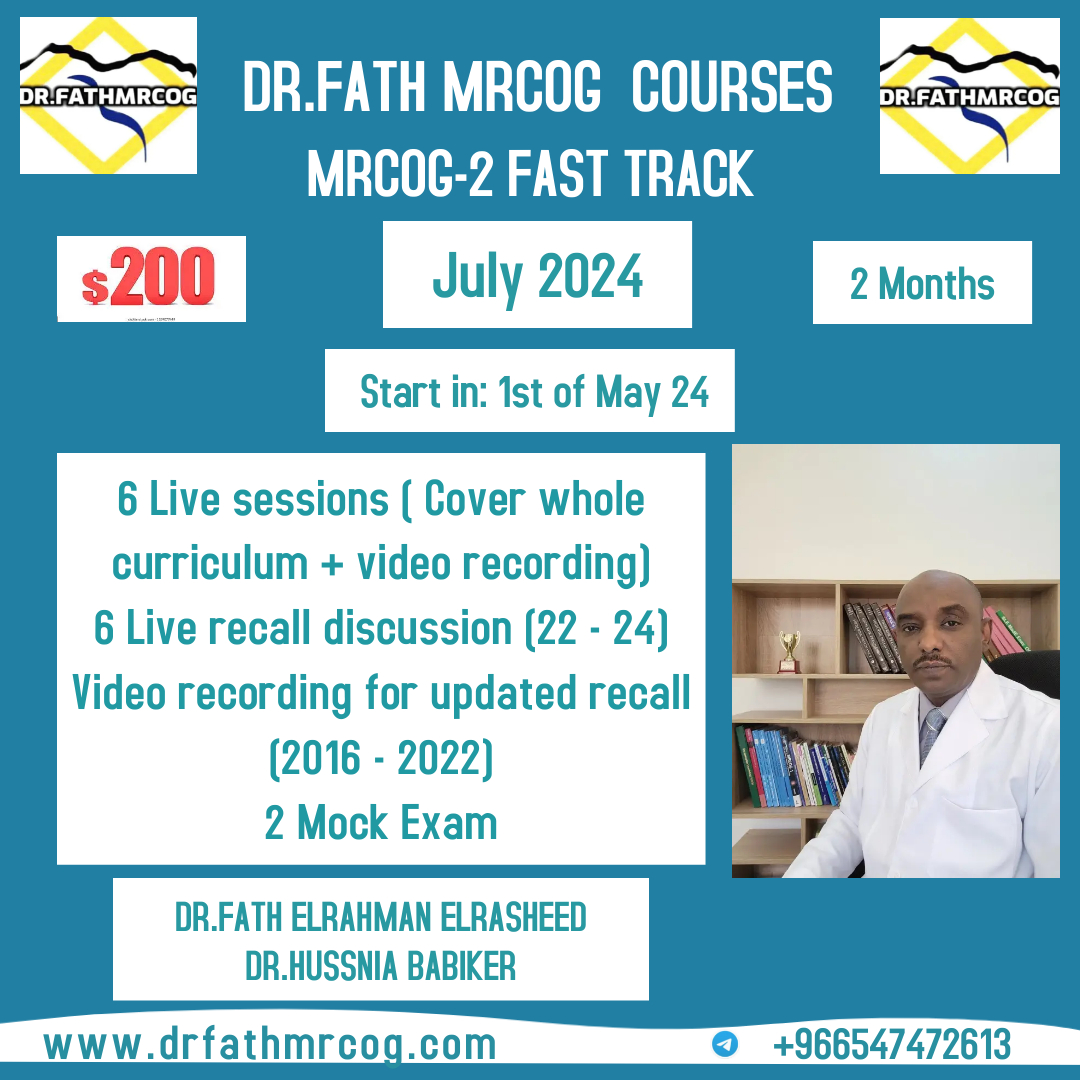 MRCOG Part 2 Online Course Fast Track